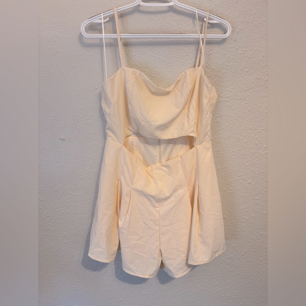 MARBLE Cream Cutout Romper